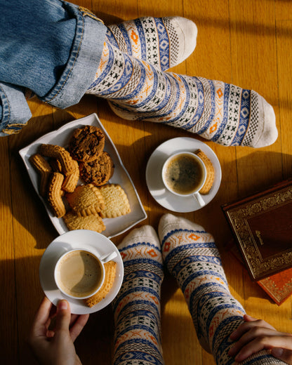 Chaussettes Ragnar Viking Nordic Socks - Polar Star, détail