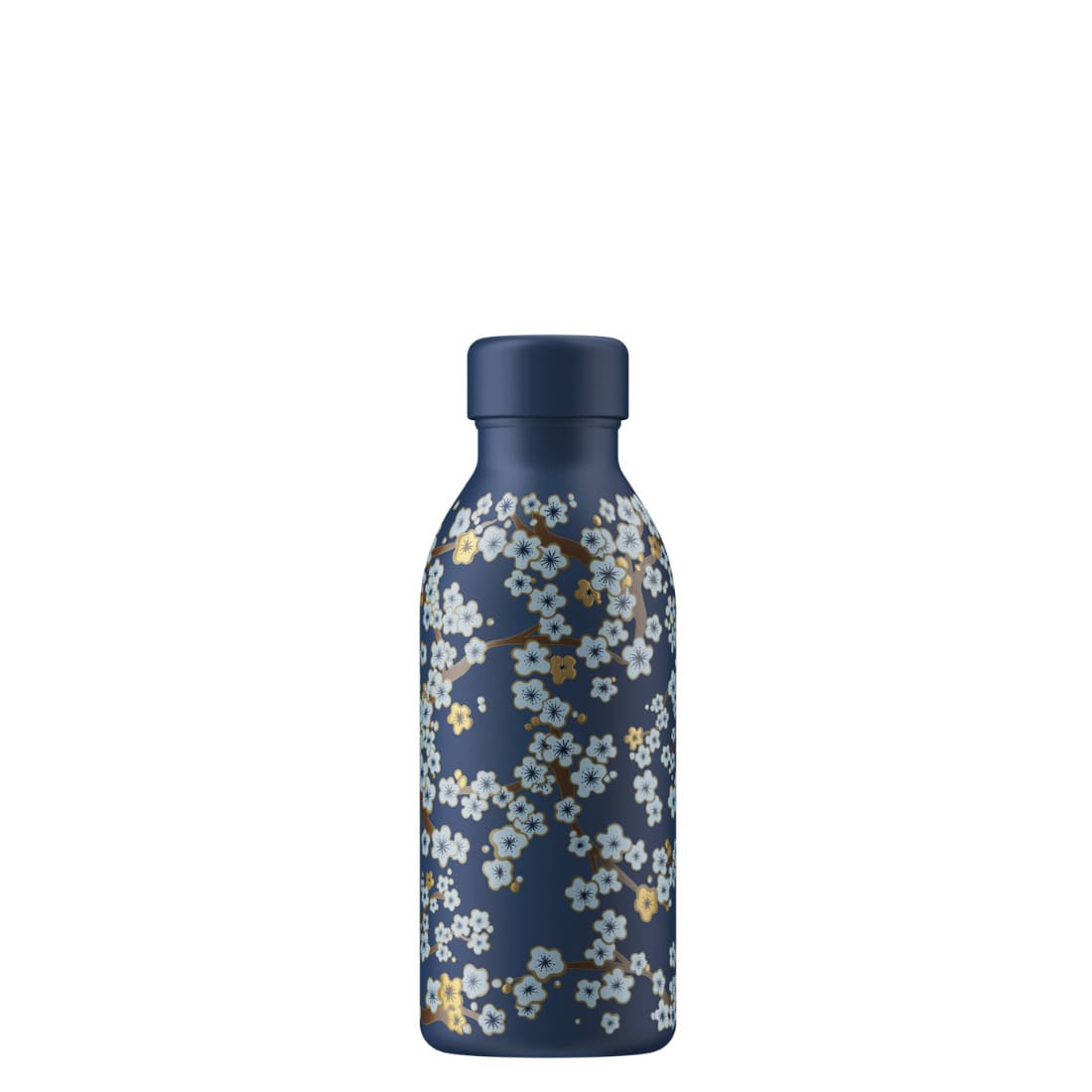 Bouteille isotherme icon - flowers - bleu nuit - 500ml - Qwetch
