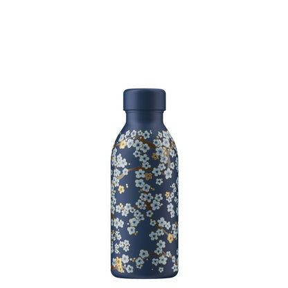 Bouteille isotherme icon - flowers - bleu nuit - 500ml - Qwetch
