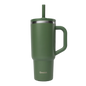 Travel cup isotherme Qwetch 900 ml - coloris uni avec paille rabattable