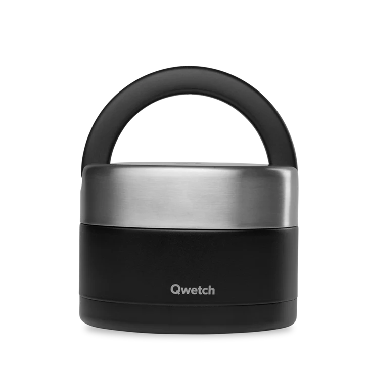 Boîte repas isotherme inox avec poignée - 850 ml - Qwetch