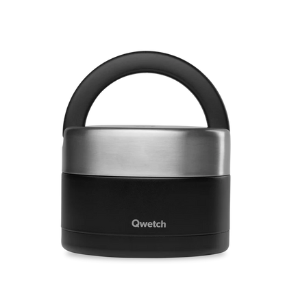 Boîte repas isotherme inox avec poignée - 850 ml - Qwetch