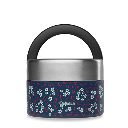 Boîte repas isotherme inox avec poignée - 850 ml - Qwetch