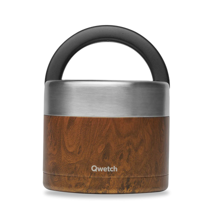 Boîte repas isotherme inox avec poignée - 850 ml - Qwetch