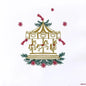 Serviette de table motif carrousel vintage de Noël