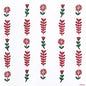 Serviette de table motif floral graphique scandinave