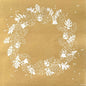 Serviette de table motif grelots dorés de fête