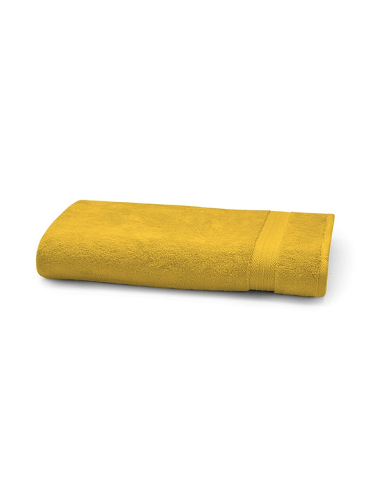 Serviette éponge Elea safran 50x100 en coton, coloris orange chaleureux