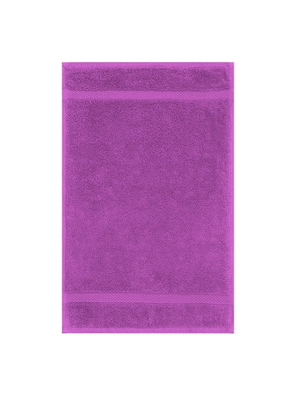 Serviette invités 30x50 cm en coton, couleur violet raisin
