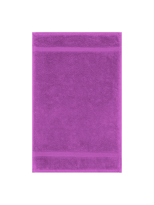 Serviette invités 30x50 cm en coton, couleur violet raisin