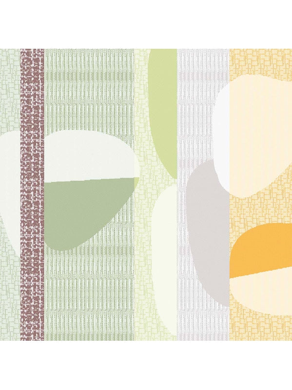 Serviette de table Mille Galets terre cuite en coton 48x48 cm