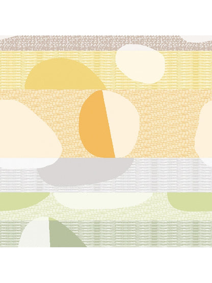 Serviette de table Mille Galets terre cuite en coton 48x48 cm