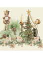 Serviette Noel Vintage Dore - Garnier-Thiebaut