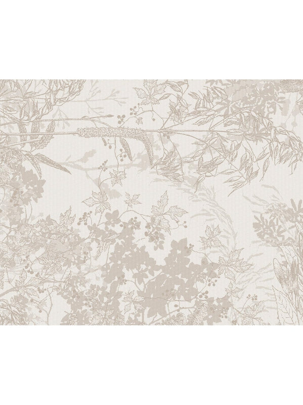 Set de table enduit 40x50 beige motif esprit jardins en coton