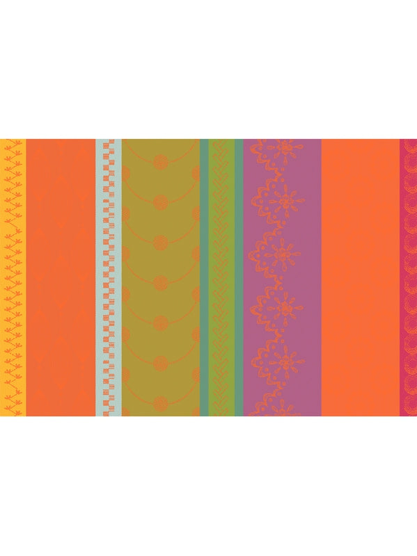 Set de table 32x48 en coton multicolore motif brodé Mille Broderies Samba