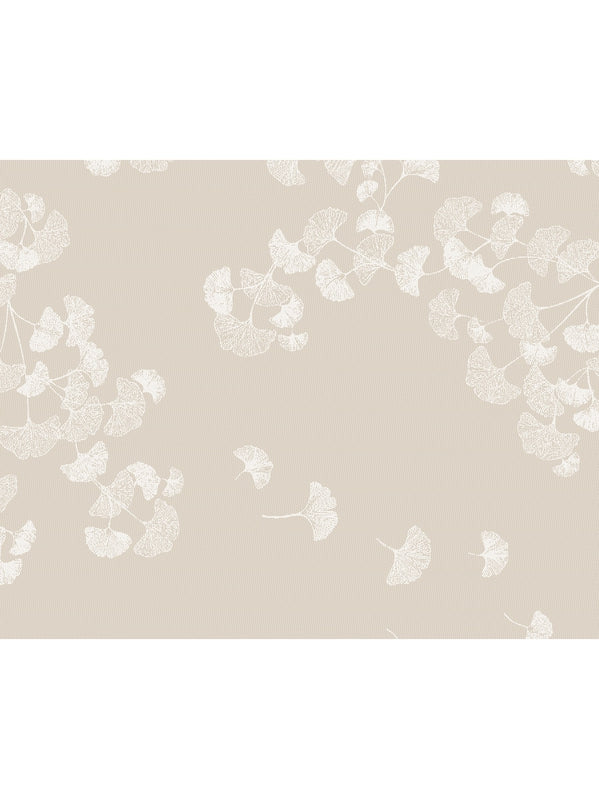 Set de table Mille Ginkos naturel en coton beige 40x50 cm