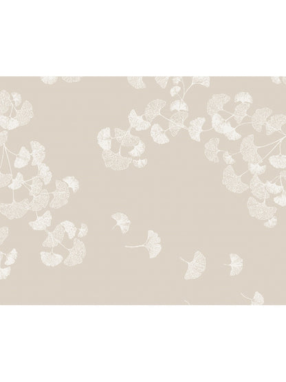 Set de table Mille Ginkos naturel en coton beige 40x50 cm