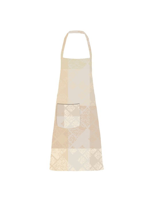 Tablier enduit Mille Pistils naturel beige 72x85 avec poche