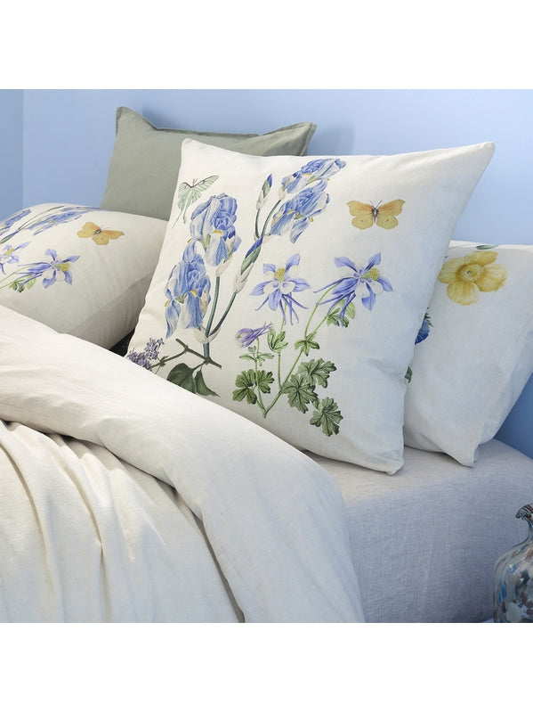 TAIE D'OREILLER IRIS D'ETE NATUREL