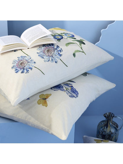 TAIE D'OREILLER IRIS D'ETE NATUREL