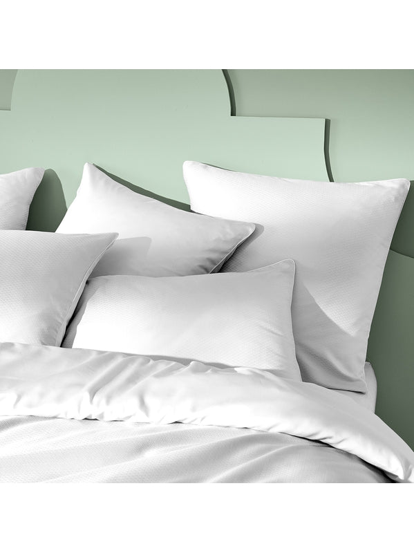 TAIE D'OREILLER VIBRATO BLANC