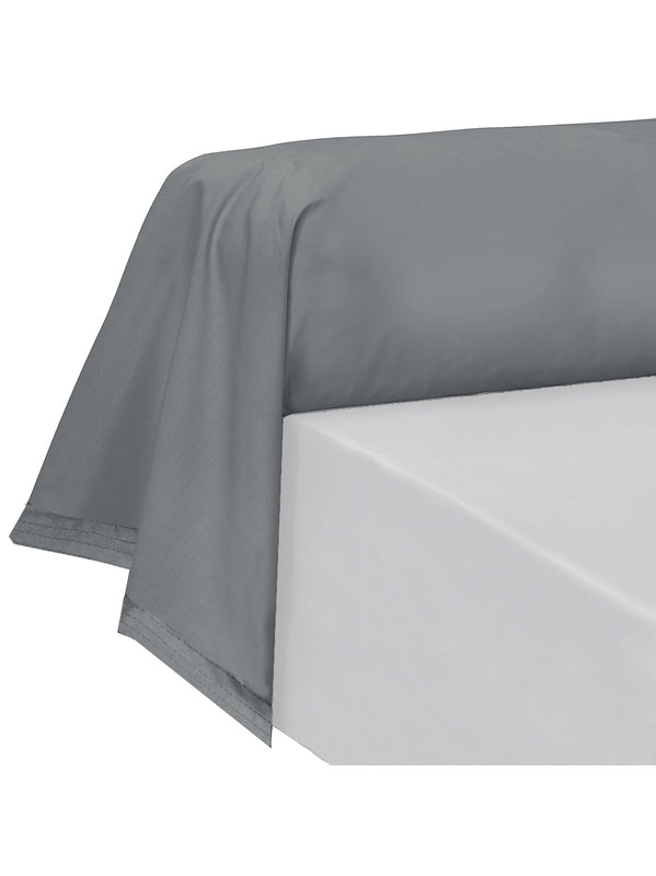 TAIE DE TRAVERSIN LA PERCALE FRANCAISE ACIER