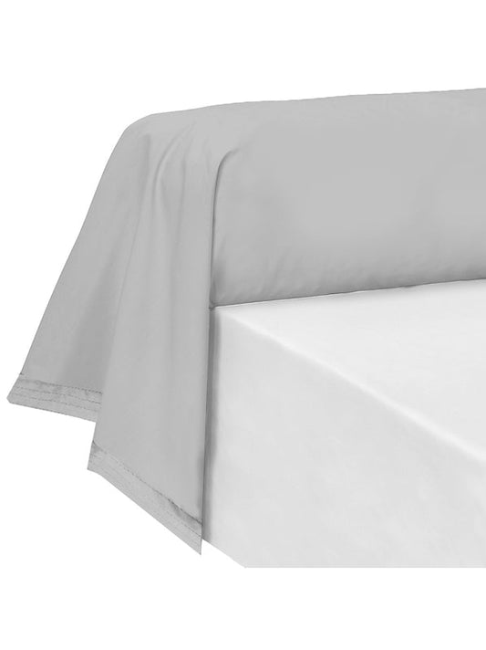 TAIE DE TRAVERSIN LA PERCALE FRANCAISE PLATINE