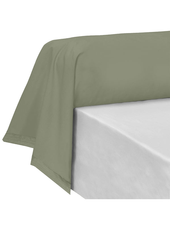 TAIE DE TRAVERSIN LA PERCALE FRANCAISE VERDE