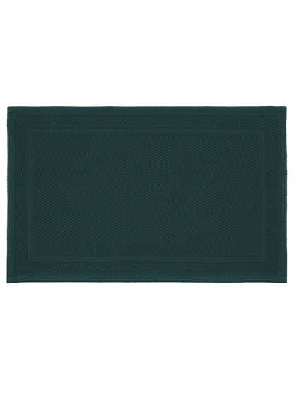 Tapis de bain Antica Crépuscule 50x80 cm en coton vert, épais et absorbant
