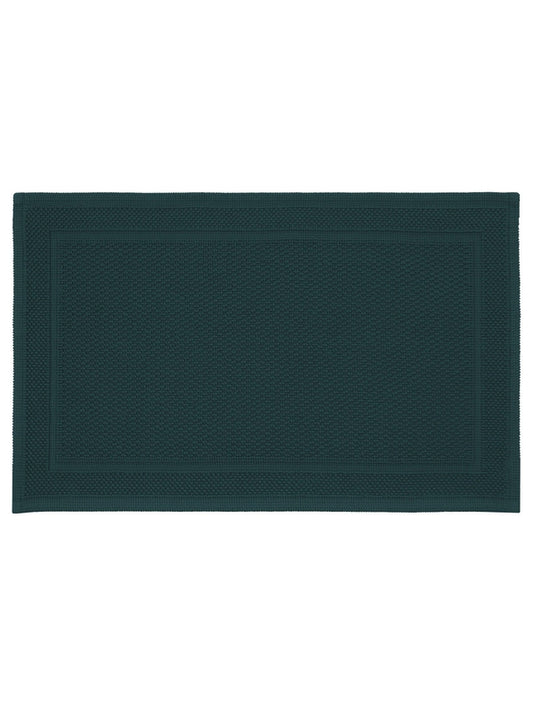 Tapis de bain Antica Crépuscule 50x80 cm en coton vert, épais et absorbant