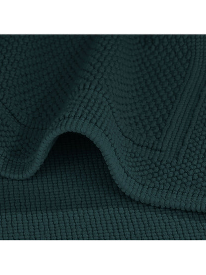 Tapis de bain Antica Crépuscule 50x80 cm en coton vert, épais et absorbant
