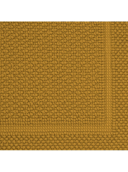 Tapis de bain Antica curry en coton jaune 50x80 cm, épais et absorbant