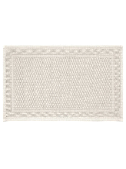 Tapis de bain Antica ivoire en coton 50x80 cm, épais et absorbant