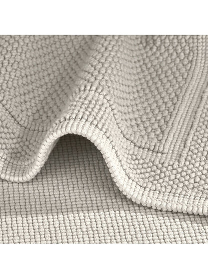 Tapis de bain Antica ivoire en coton 50x80 cm, épais et absorbant