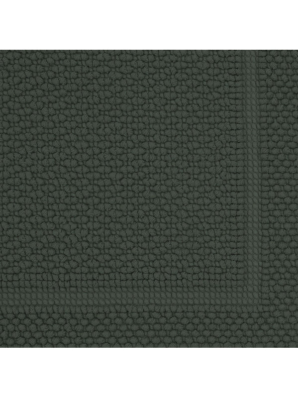 Tapis de bain Antica kaki 50x80 en coton absorbant, coloris vert