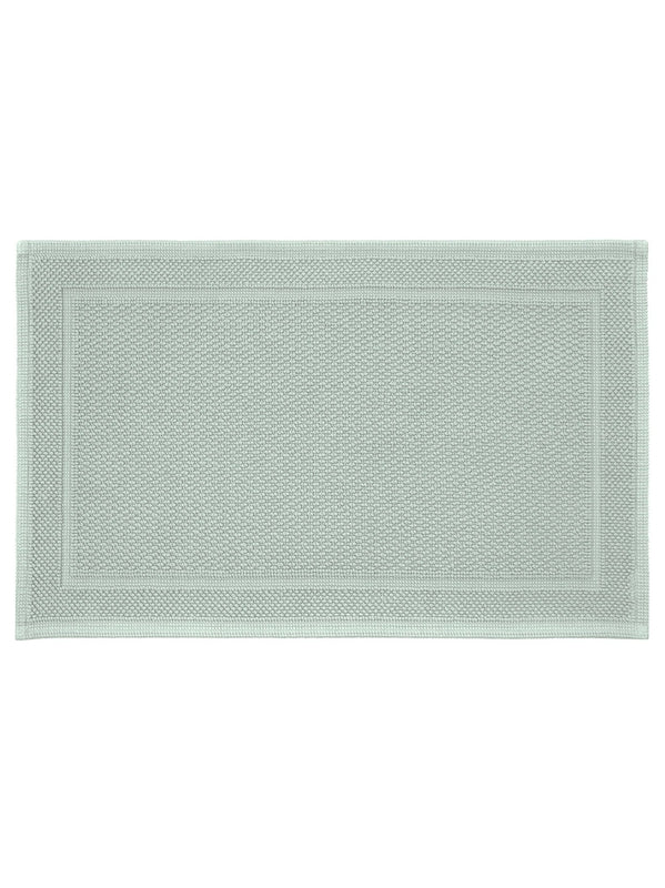 Tapis de bain Antica vert lichen 50x80 cm en coton épais et très absorbant