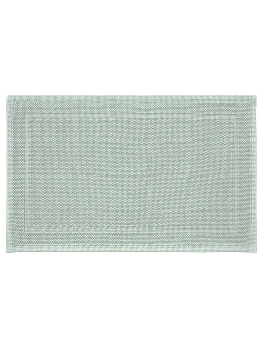 Tapis de bain Antica vert lichen 50x80 cm en coton épais et très absorbant
