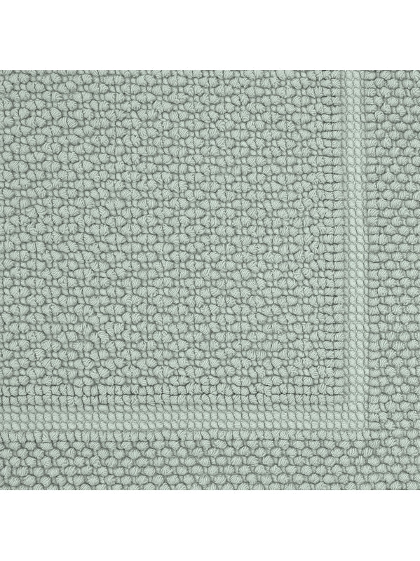 Tapis de bain Antica vert lichen 50x80 cm en coton épais et très absorbant