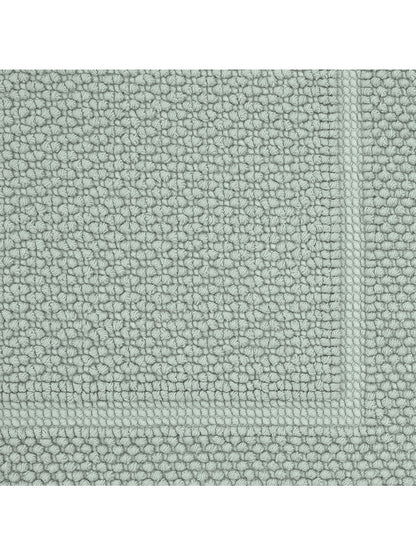 Tapis de bain Antica vert lichen 50x80 cm en coton épais et très absorbant