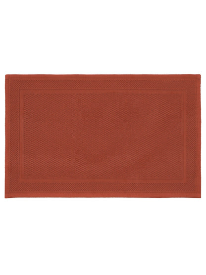 Tapis de bain Antica Sienne orange Sienne 50x80 cm en coton épais