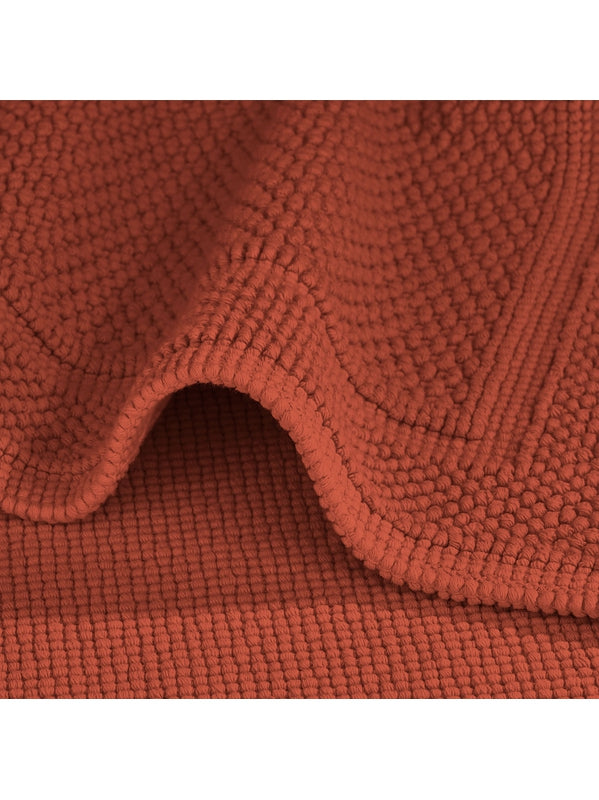Tapis de bain Antica Sienne orange Sienne 50x80 cm en coton épais