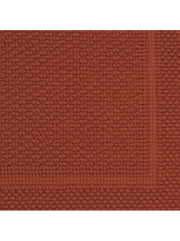 Tapis de bain Antica Sienne orange Sienne 50x80 cm en coton épais
