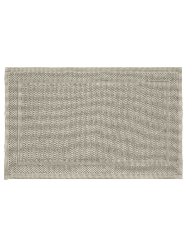 Tapis de bain Antica taupe 50x80 en coton 100% dense et absorbant