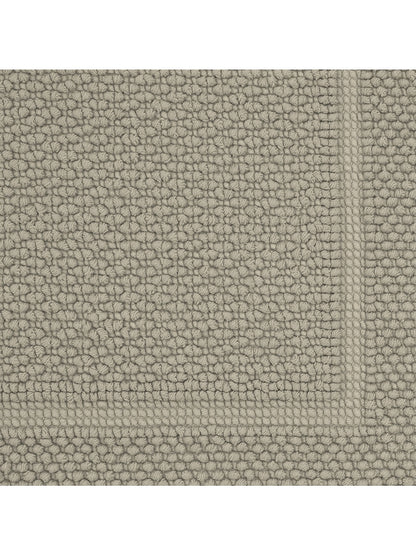 Tapis de bain Antica taupe 50x80 en coton 100% dense et absorbant