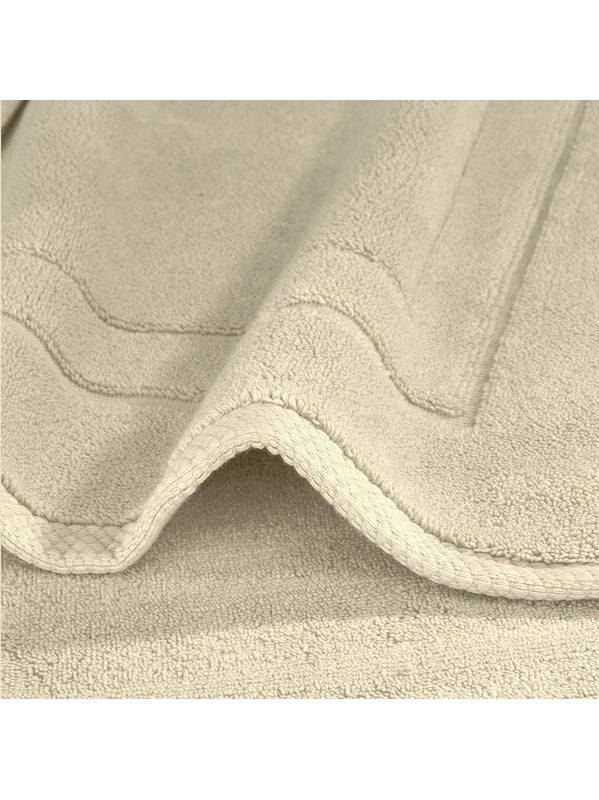 Tapis de bain Elea Angora beige 50x80 cm en coton