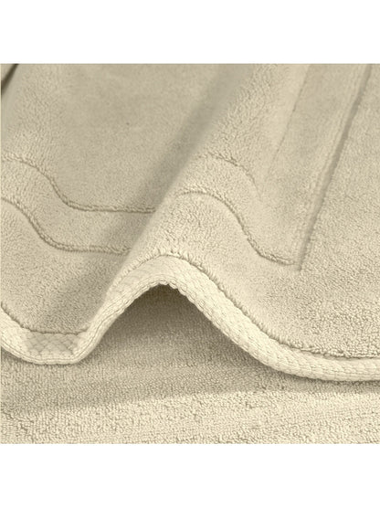 Tapis de bain Elea Angora beige 50x80 cm en coton