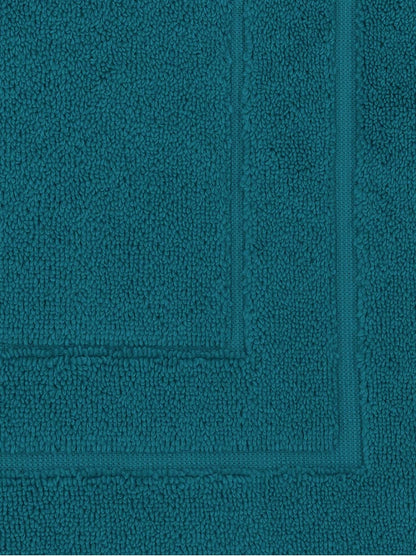 Tapis de bain Elea couleur canard bleu 50x80 cm en 100% coton