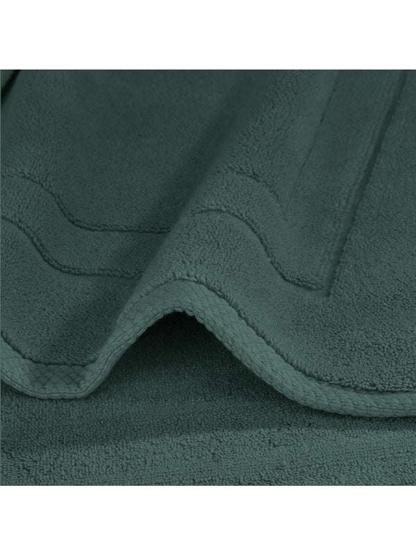 Tapis de bain Elea Crépuscule anthracite 50x80 cm en coton 900 g/m²