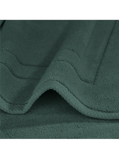 Tapis de bain Elea Crépuscule anthracite 50x80 cm en coton 900 g/m²