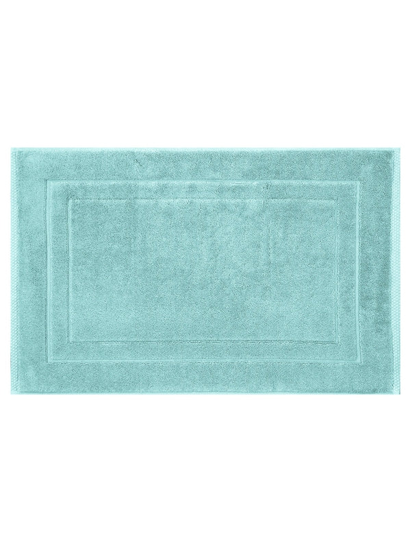 Tapis de bain Elea Curacao bleu 50x80 en 100% coton
